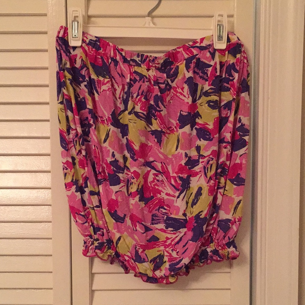Strapless blouse